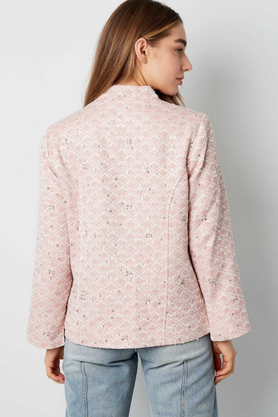 Fabric jacket with glitter - pink h5Picture6